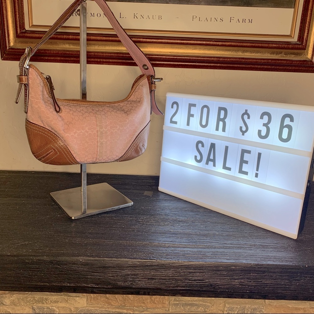 2/$36 SALE Coach Pink Mini Bag